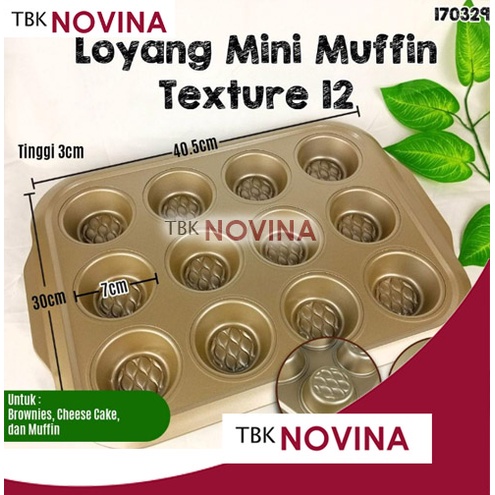 LOYANG PREMIUM CUPCAKE 6 / 12 LUBANG / PERSEGI / SQUARE