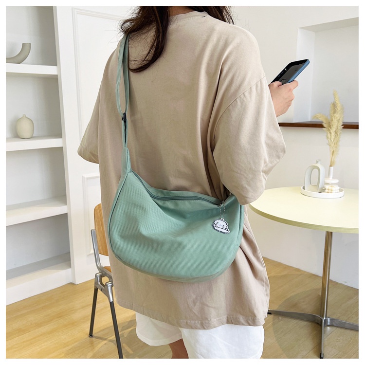 Tas Selempang Wanita Sling Bag Murah Impor Tas Kanvas Resleting