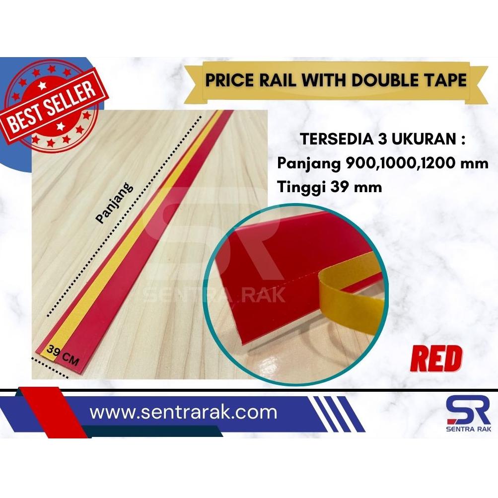 

[EL738] Price rail/ Price Card/ Label Harga tipe Double Tape 90 cm mw9fh