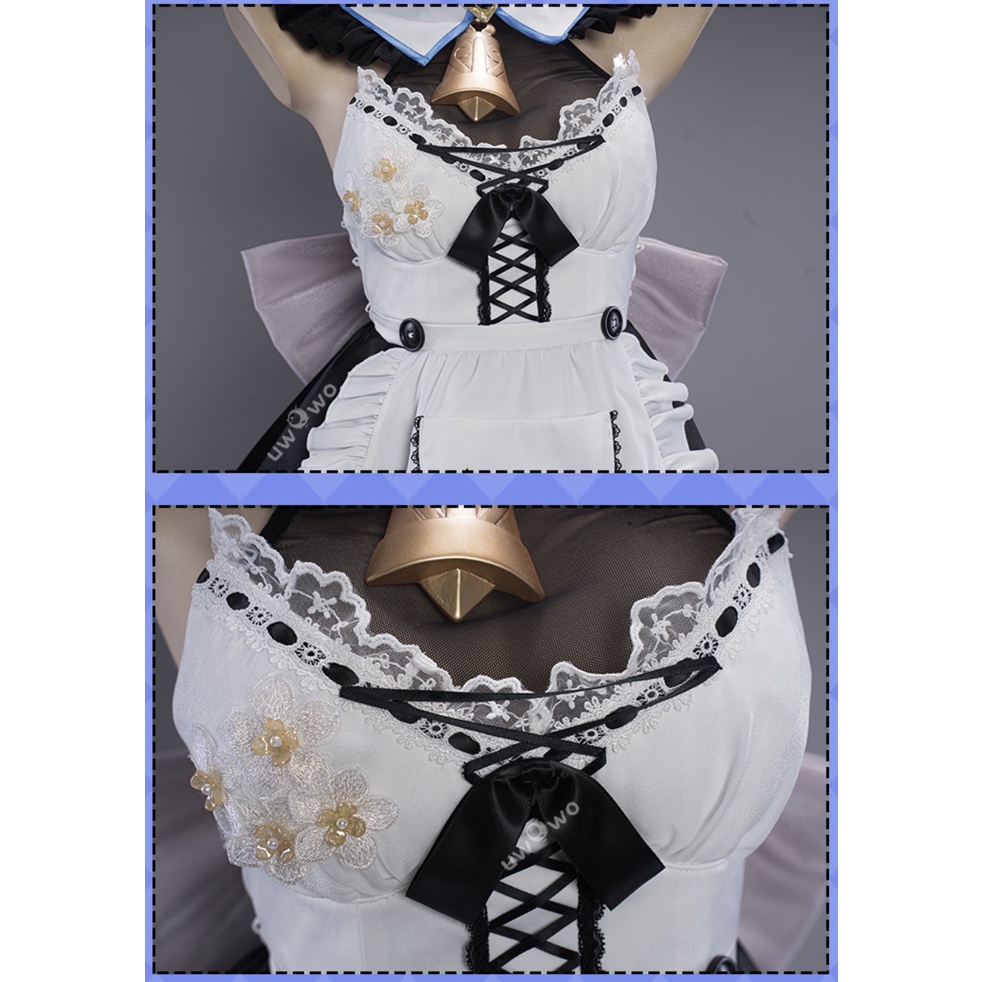 PRE-SALE UWOWO Ganyu Cosplay Game Genshin Impact Fanart Ganyu Cocogoat Milk Maid Cosplay Costume Role Play Outfit