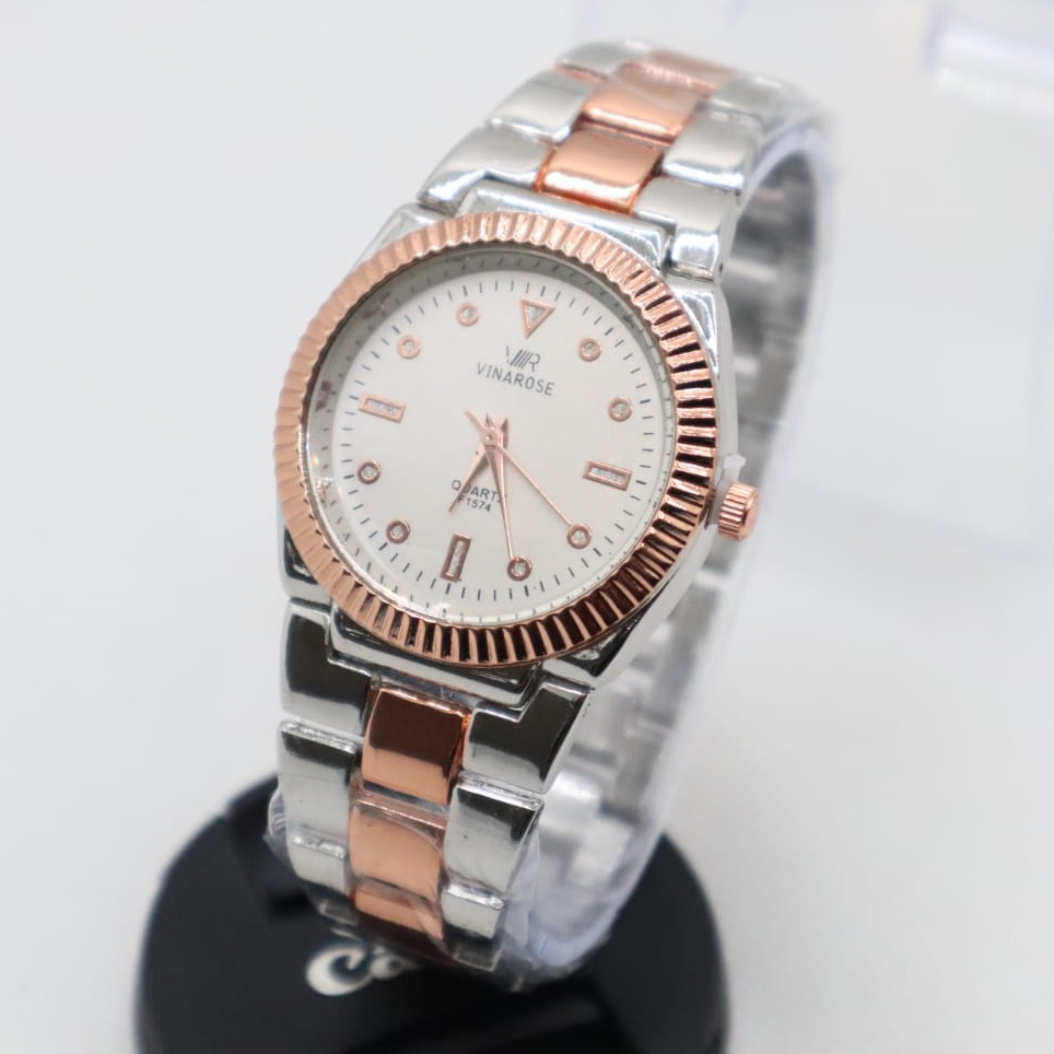 Jam Tangan Wanita Rantai Fashion Mewah RTA3 Stainless Permata Import