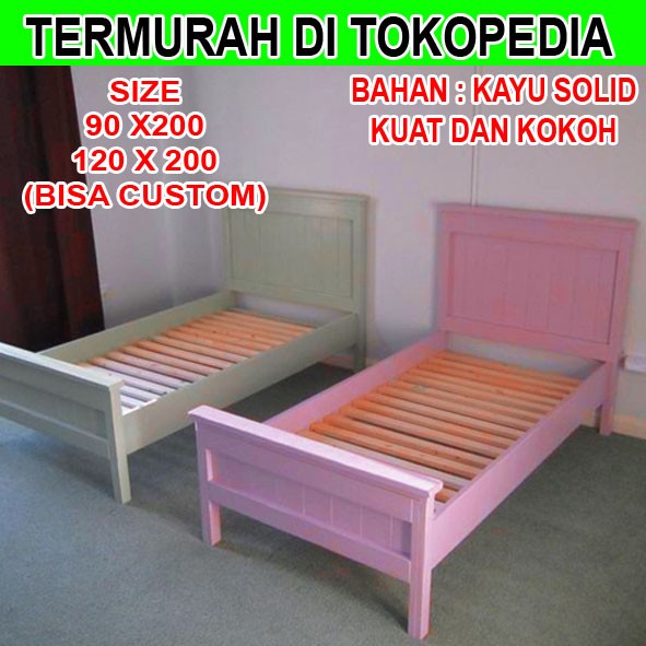 RAY Tempat Tidur Single , DIpan , Divan Dewasa Anak 90, 120 x 200 Pink - 90x200