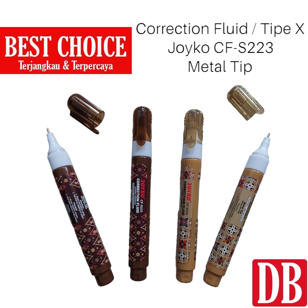 

Correction Fluid / Tipe X Cair / Tipex / Tip-Ex Joyko CF-S223 Batik