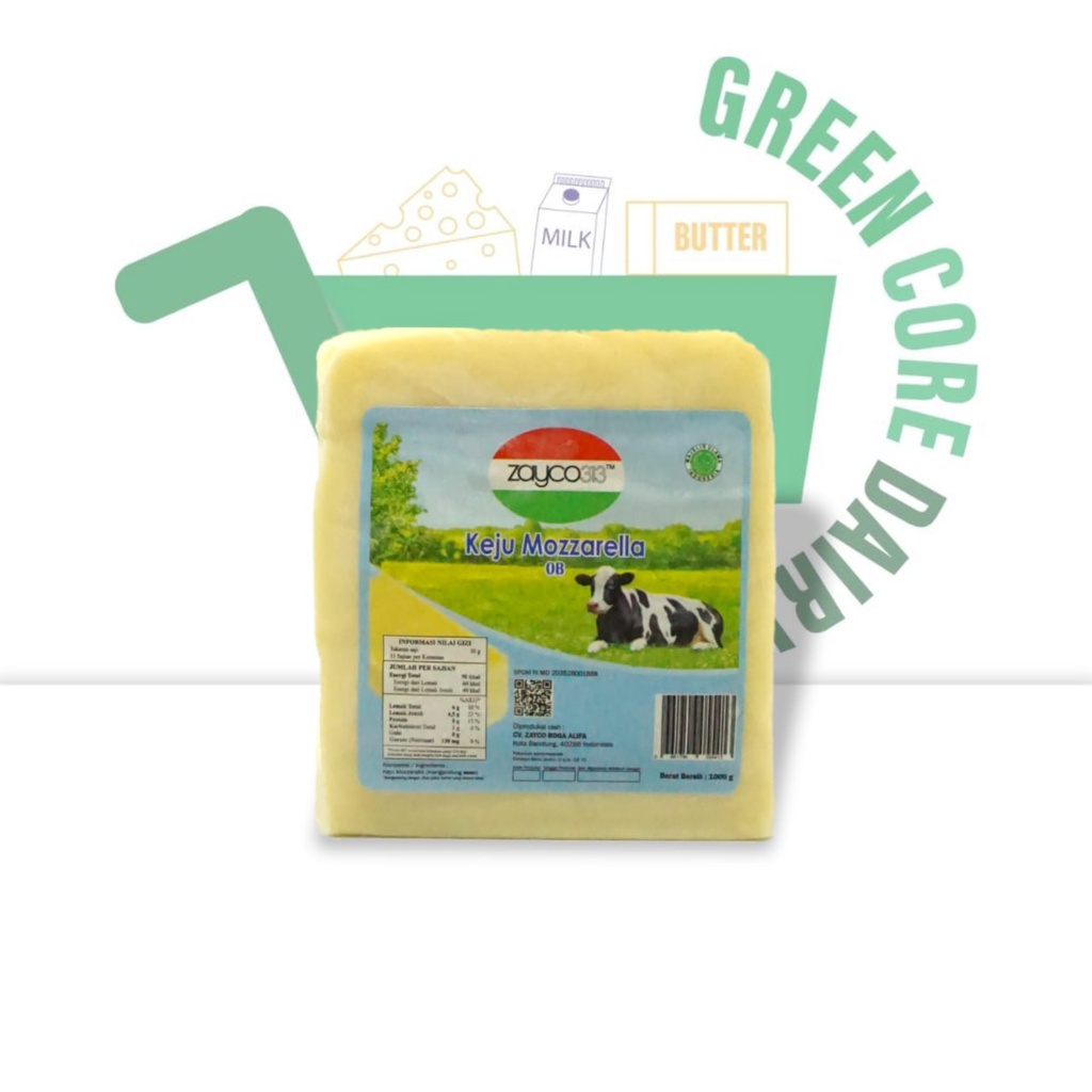 

Mozzarella Cheese OB Zayco 1 Kg