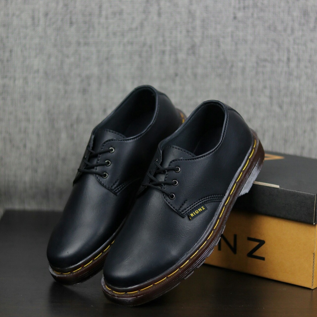 RIONZ X ROMAN SERIES - SepatuFormal Pantofel Pria Resmi Formal Tali Hitam Kulit PU Original Brown Black Kantor Kuliah Casual Gereja Pesta Kondangan Nikahan Kerja Perkantoran PNS Guru Gaya Trendy Kekinian Terlaris Murah