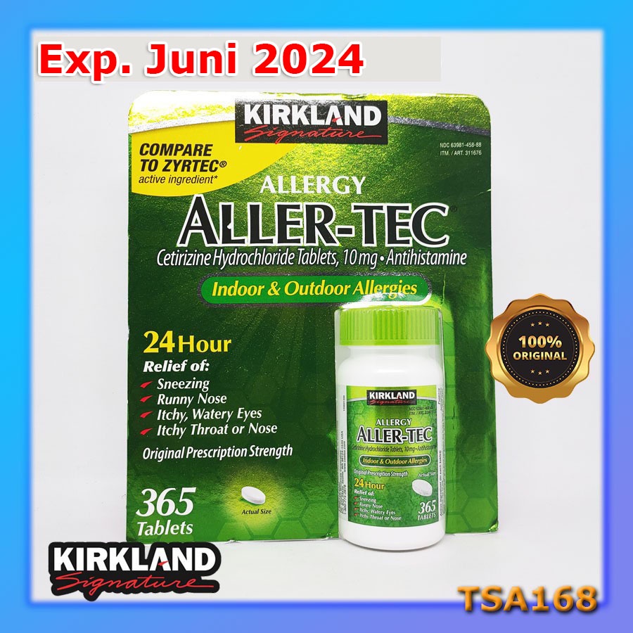 Kirkland Signature Allergy Aller-Tec 365 Tab Antihistamine