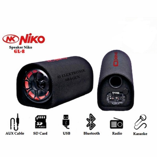 SPEAKER AKTIF BLUETOOTH NIKO GL 8 INCHI