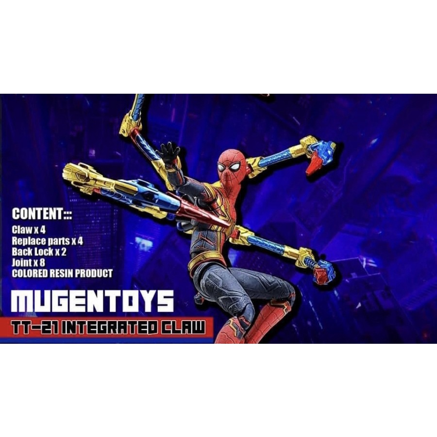 Takara Tony Mugen Toys Spiderman Integrated Suit Claw 1/12 For SHF