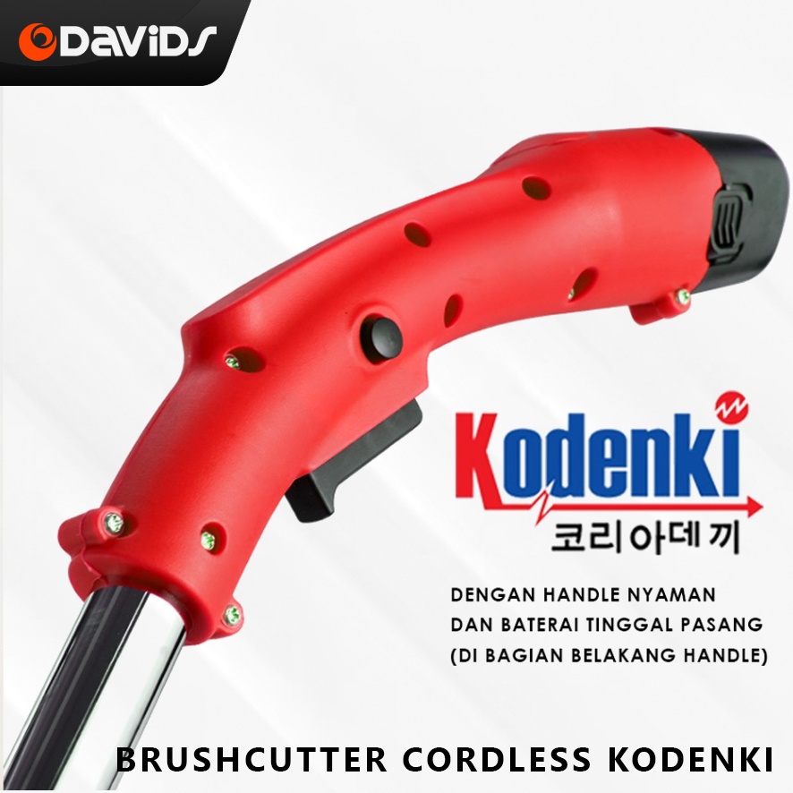 Brush Cutter Cordless Portable Kodenki Mesin Pemotong Rumput Cas Baterai CLM 101