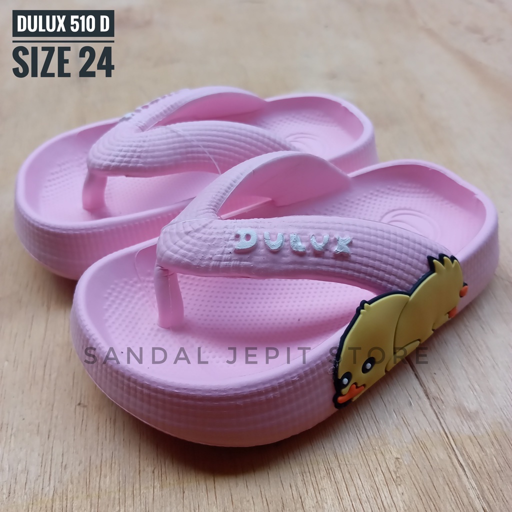Sandal DULUX 510 D Motif Bebek Size 24-29 Sandal Dulux Anak Bebek Sandal Jepit Dulux Anak