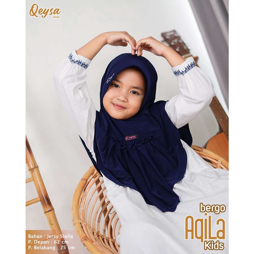 QEYSA - Bergo Aqila Kids Instan Hijab Kids