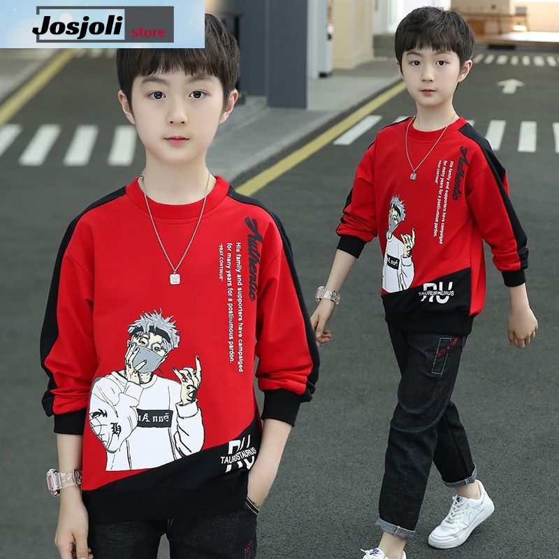 JOSJOLI_STORE/Baju Sweater Anak Rusta/Atasan Pria Dewasa Lengan Panjang/Size XS Dan S