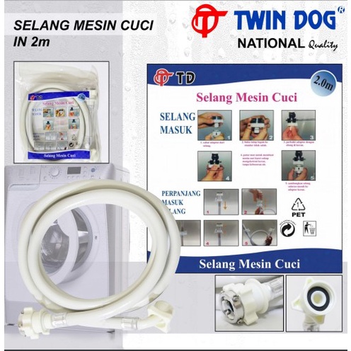 Beliajadulu88 Selang inlet serbaguna selang mesin cuci 1.5M, 2M, 3M, 5M