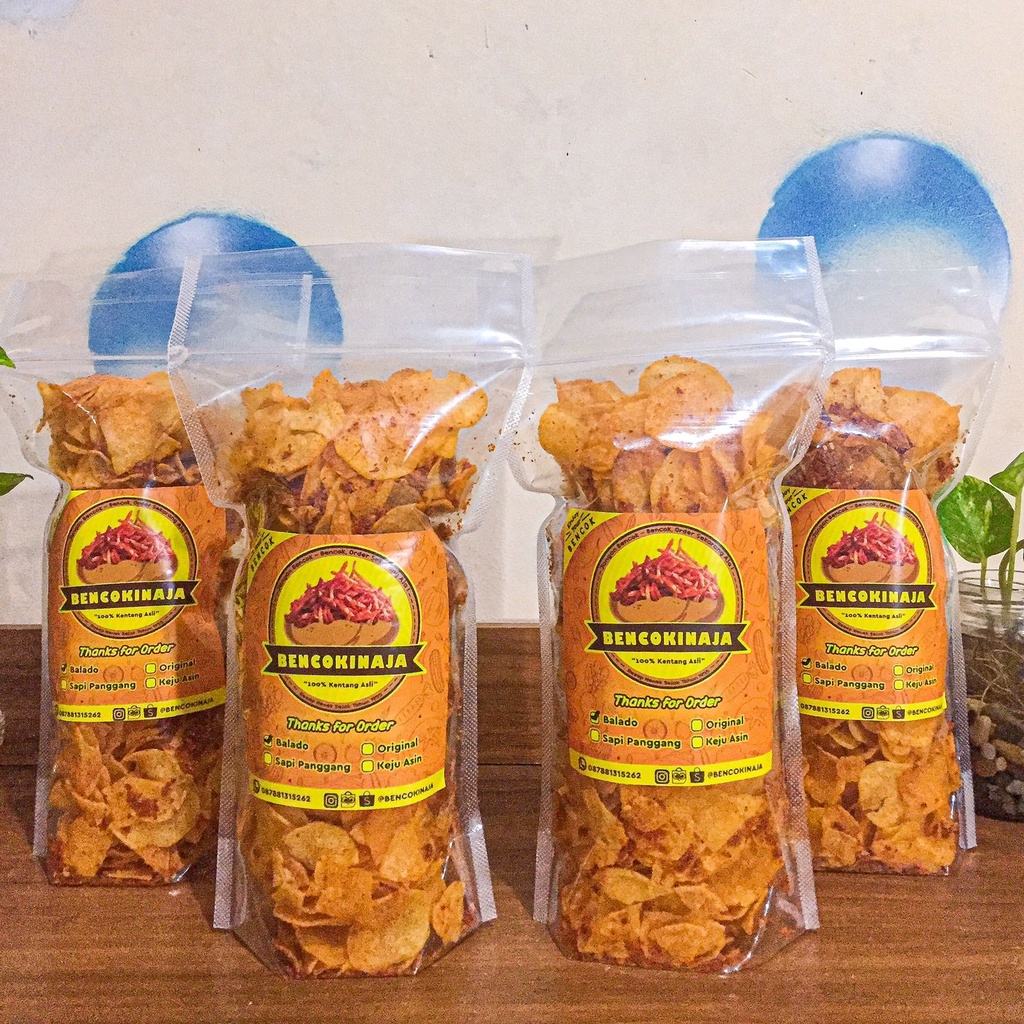 

Bencok Chips BALADO 1 kg / Kentang Mustofa / Kentang Pengantin