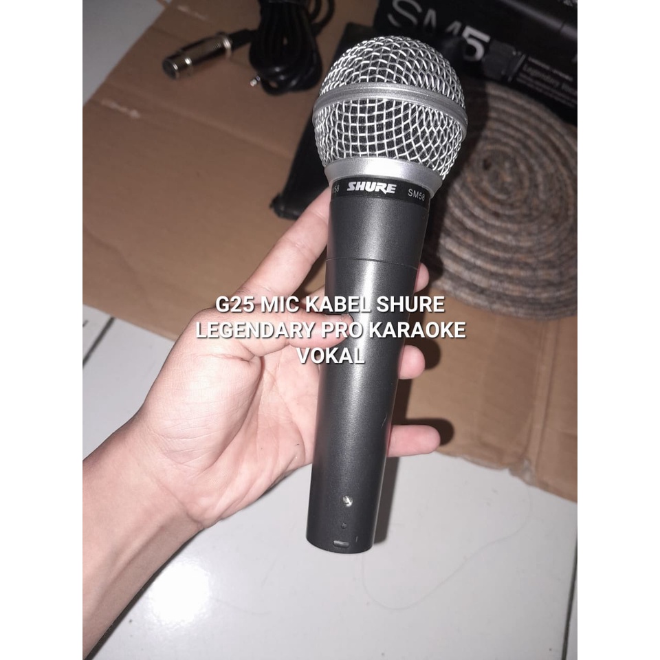 G25 MIC KABEL SHURE FULL BESI LEGENDARY DYNAMIC MIKROPON MIK MICROPHONE MIKROPHONE CABLE KARAOKE VOKAL VOCAL AUDIO SOUND SISTEM PROFESIONAL PRO PENGERAS SUARA HIFI METAL SUARA MC PIDATO SEMINAR CERAMAH ACARA G25 mic kabel shure legendary dynamic Microphon