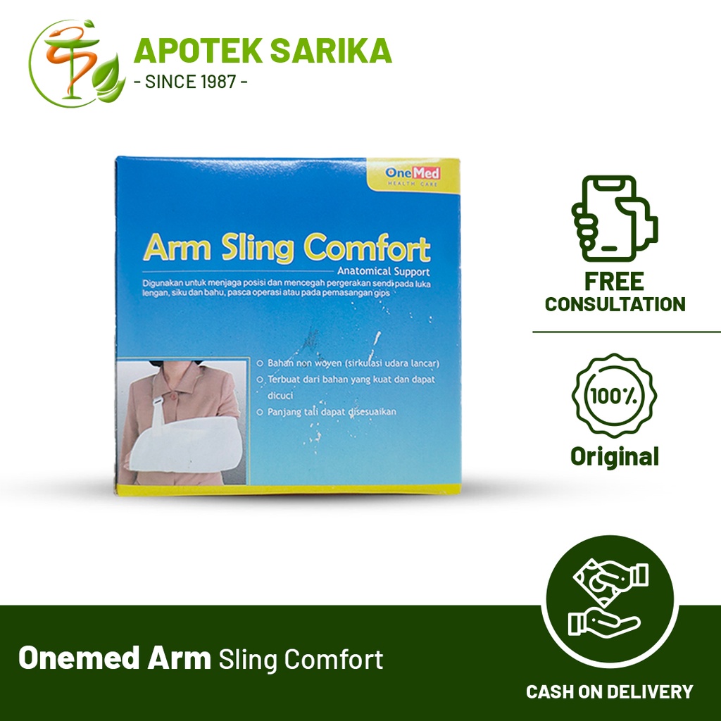 Arm Sling Comfort Ukuran S , M dan L / Penyangga Lengan Patah Tulang Tangan
