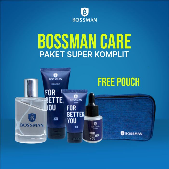 BOSSMAN Skincare Pria Untuk Jerawat Dan Berminyak Perawatan Wajah