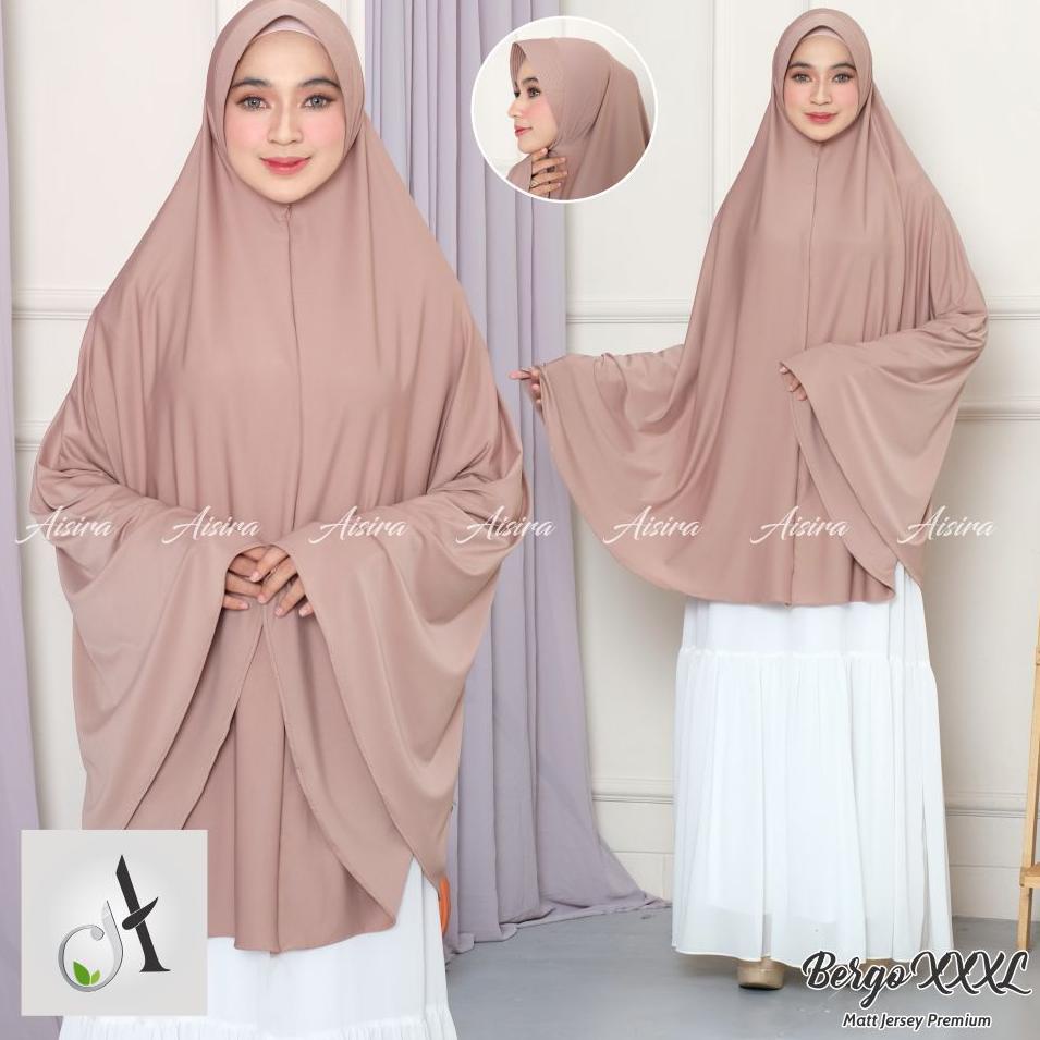 MURAH MERIAH Jilbab Syari Jumbo Pet Bahan Jersey Premium / Hijab Bergo Jumbo XXXL / Jilbab Jersey Ju