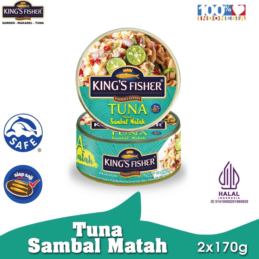 

Promo 5.5 Paket 2 Pcs King's Fisher Tuna Sambal Matah Daging Tuna Makanan Kaleng 170 g