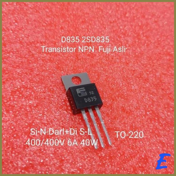 [MRCJ] D835 2SD835 TRANSISTOR NPN FUJI ASLI TO 220