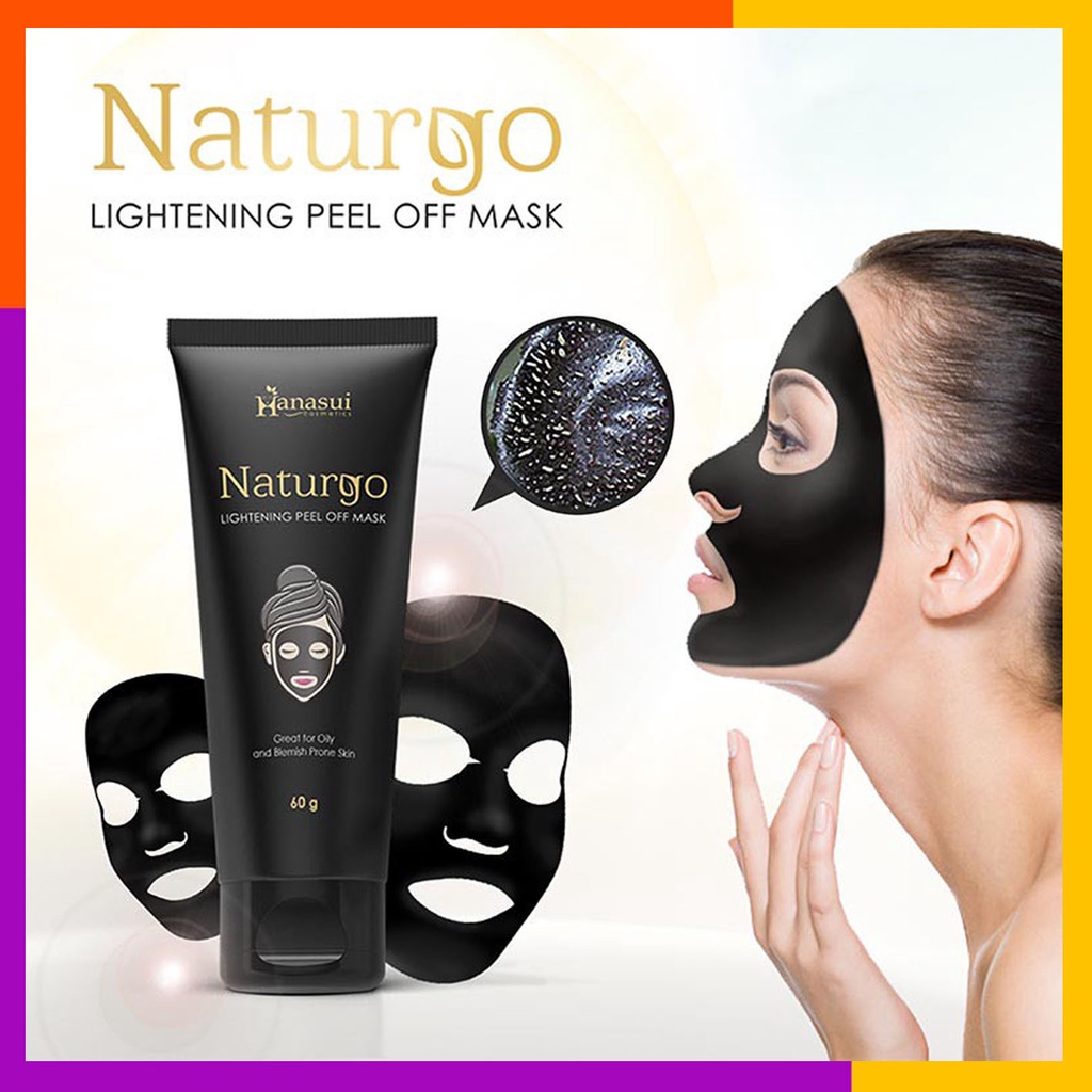 Hanasui Naturgo Lightening Peel Off Mask 60gr BPOM