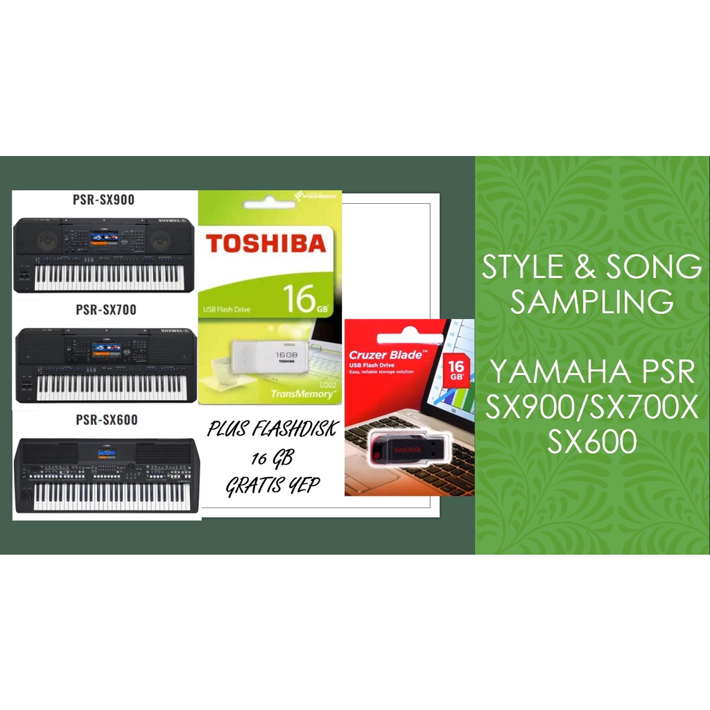 Flashdisk Sampling Yamaha PSR SX 900 / Sampling Yamaha PSR SX900