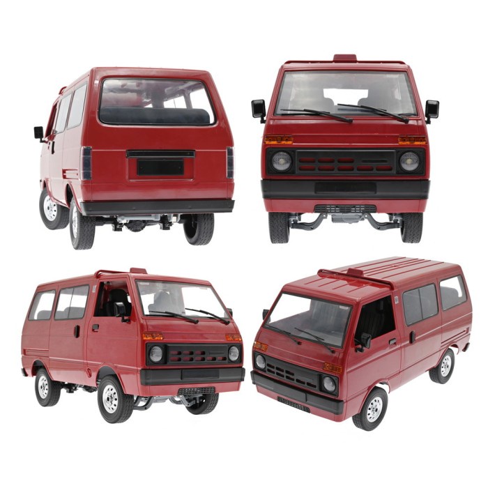 Wpl D42 Red Atau Green Rc Car Minibus Hijet 1980 2.4Ghz Full Propo #Original