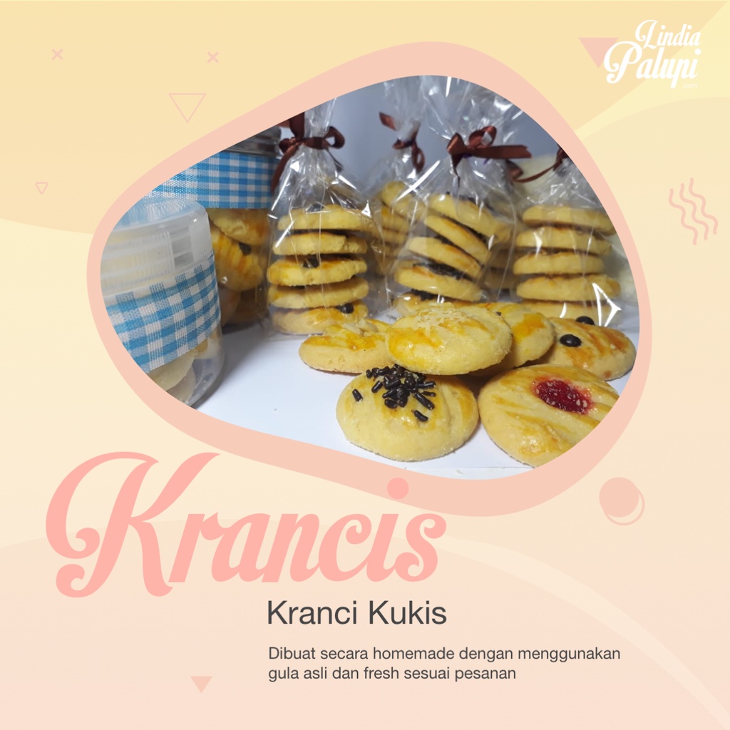 

KRANCIS Delight Pack - Kranci Kukis yang renyah dari manis gula asli