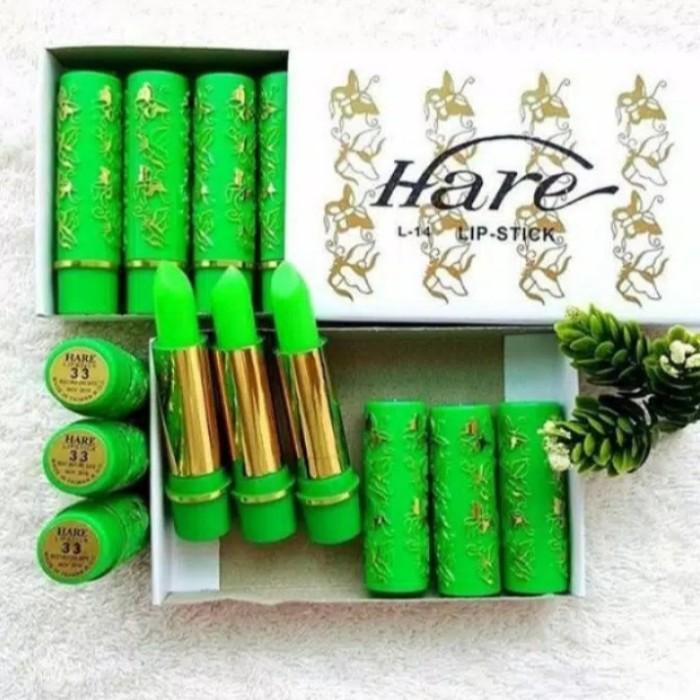lipstik hare arab 6pcs / lipstik hijau / lipstik arab murah