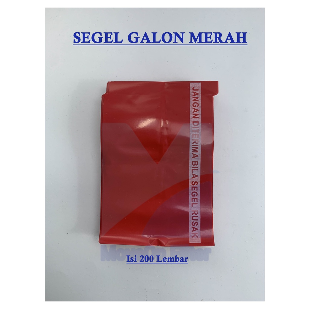 Segel Galon Polos - Merah