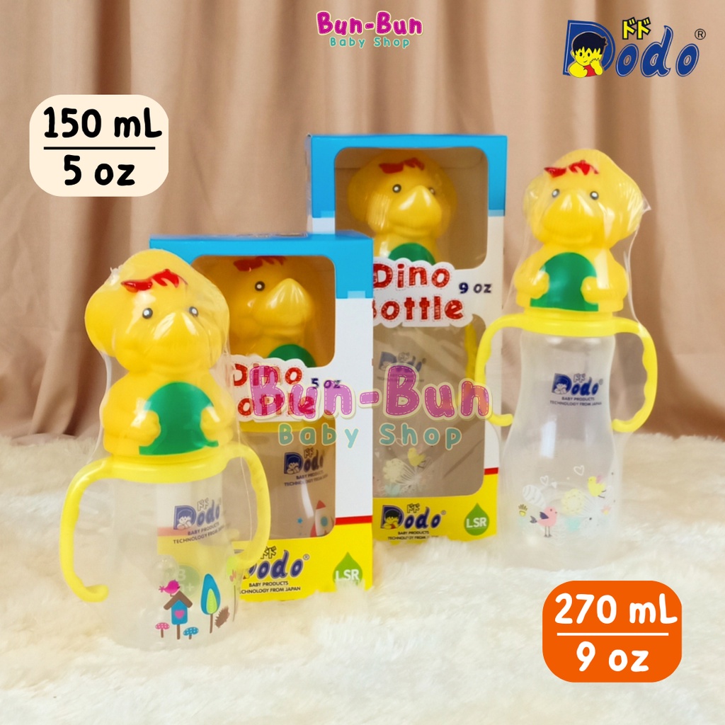 150 ML Botol Susu DODO Perlengkapan Bayi Baru Lahir Karakter DINO Lucu Perlatan Makan Baby Newborn