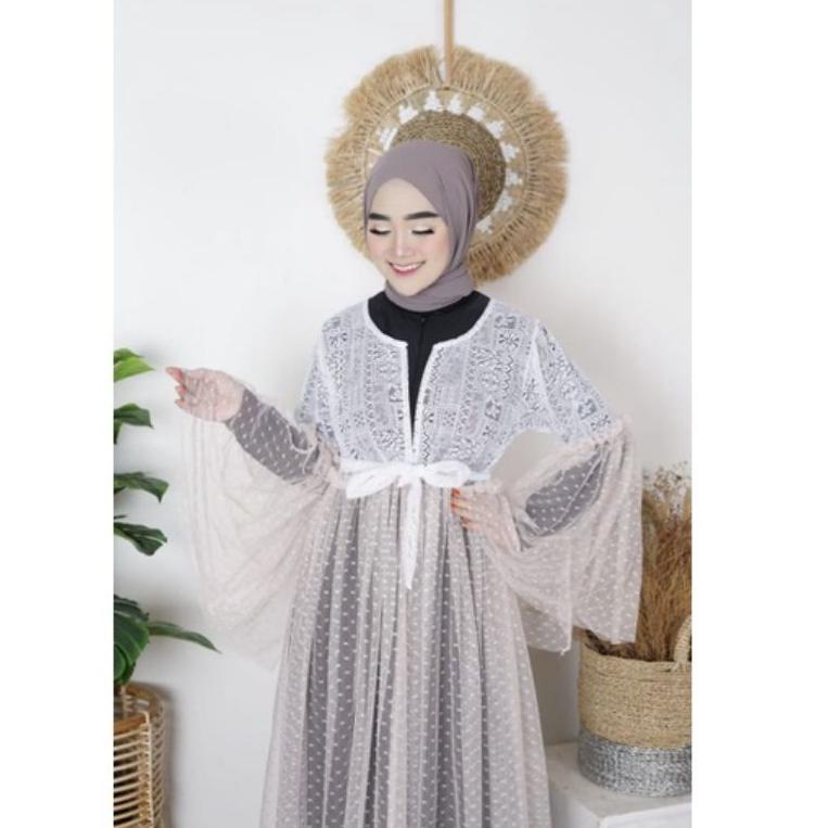 SALE TERBATAS Vania outer/Long outer brukat mix tile/kardigan brukat