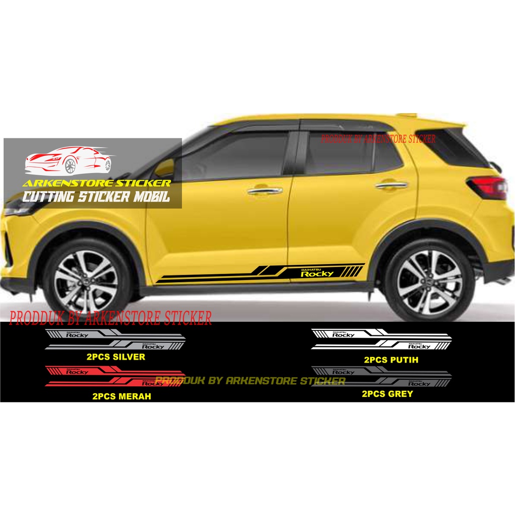 sticker mobil daihatsu rocky cutting sticker mobil rocky terbaru