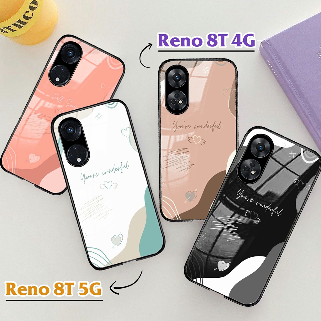 Softcase Oppo Reno 8T TERBARU - Softcase Kaca Reno 8T [366H] - Casing oppo reno 8t - case oppo reno 