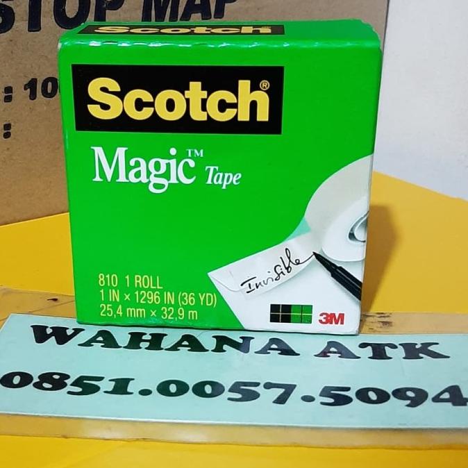 

MAGIC TAPE SCOTCH 3M 810 (1 inch x 36 yard) HARGA DISKON