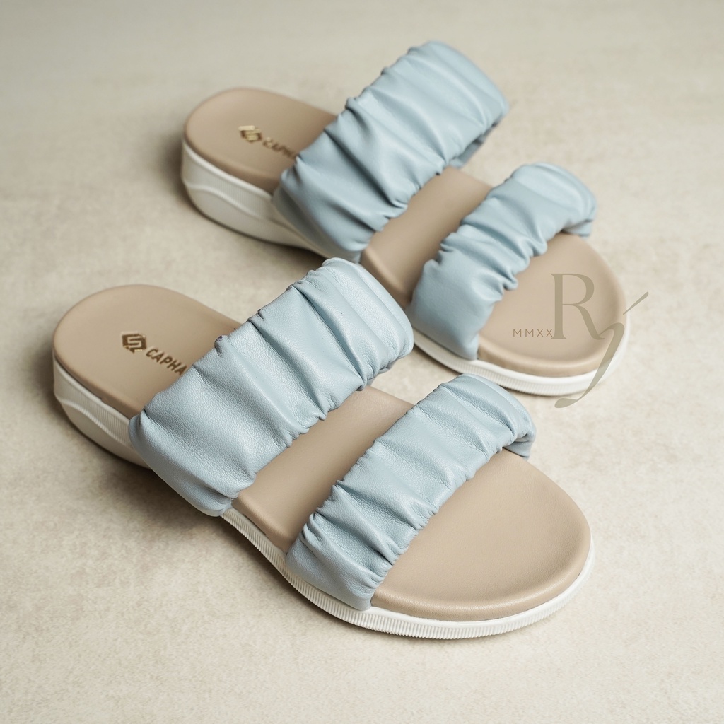 CAPHARNAUM [DAK211] Sandal Selop Ban 2 Kerut Anak Perempuan Sendal Slip On Anak Perempuan