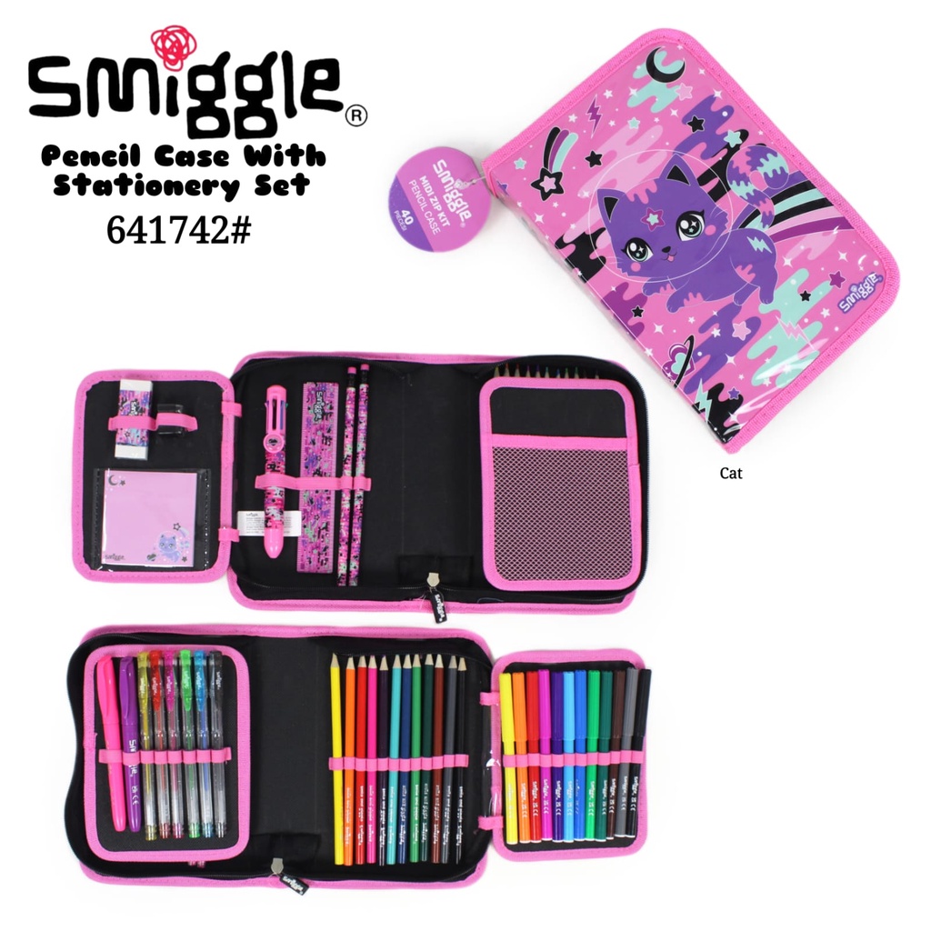 Smiggle Midi Zip Kt Stationery Gift set