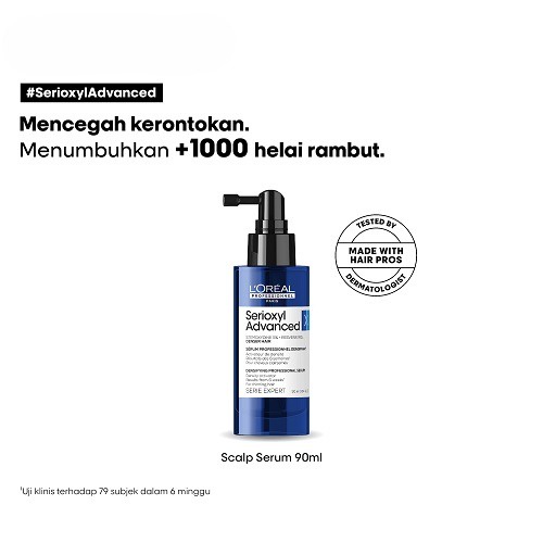 LOREAL Serioxyl Denser Density Activator &amp; Thicker Hair Serum Set - Penumbuh Perawatan Rambut Rontok Rusak Tipis