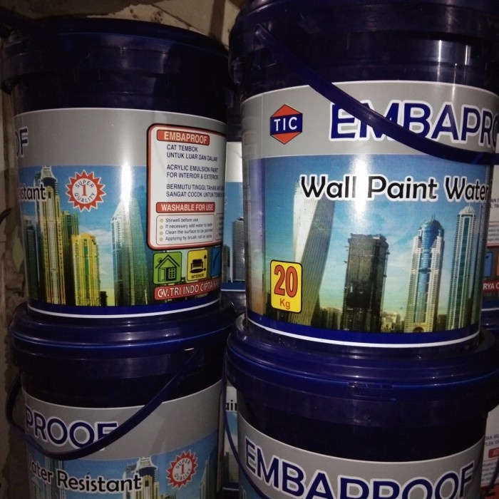 TERBARU water paint resistant embaproof 20 kg cat tembok anti air