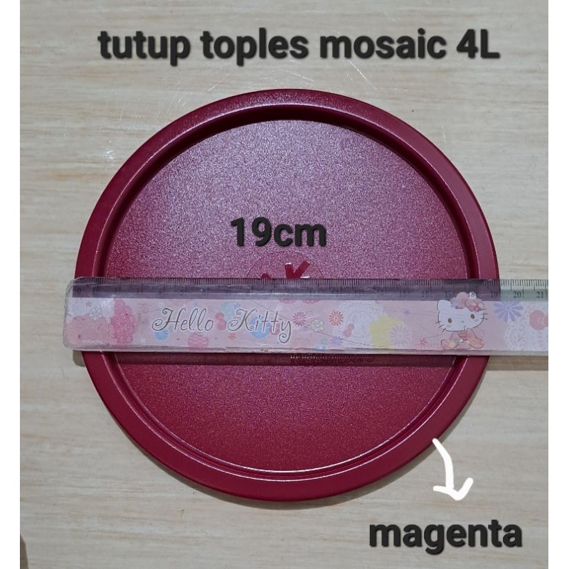 ORIGINAL TUPPERWARE  TUTUP TOPLES MOSAIC