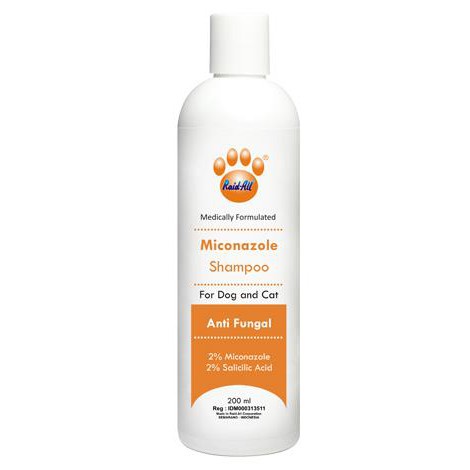 Miconazole Shampoo 200ml for Cats and Dogs Raid All Shampo Jamur Scabies Kucing Anjing