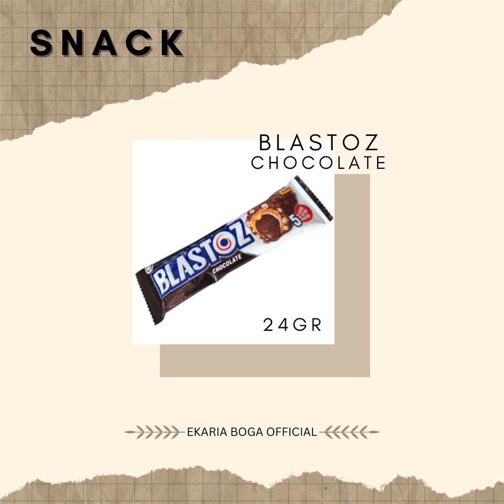 

SNACK | WAFER | BLASTOZ WAFER | BLASTOZ CHOCOLATE 24GR