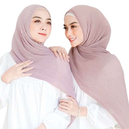 Jilbab Pashmina Plisket Polos Sr215