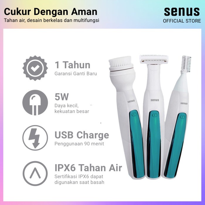 ALAT CUKUR BULU KUMIS SENUS TRIMMER