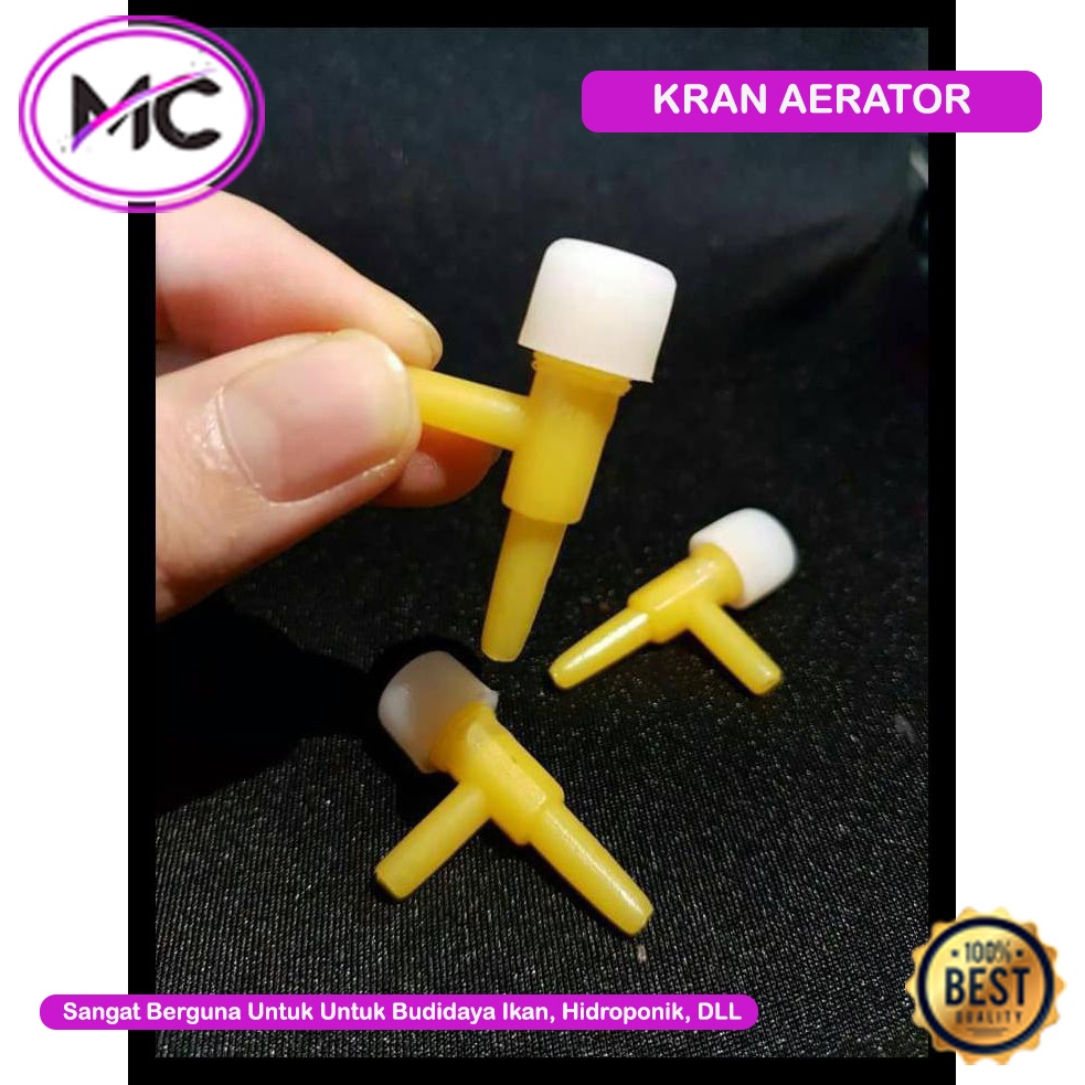 keran Aerator 1 Lubang Aquarium Kran Valve Pengatur Udara Filter Airator Akuarium Aquatic Aquascape