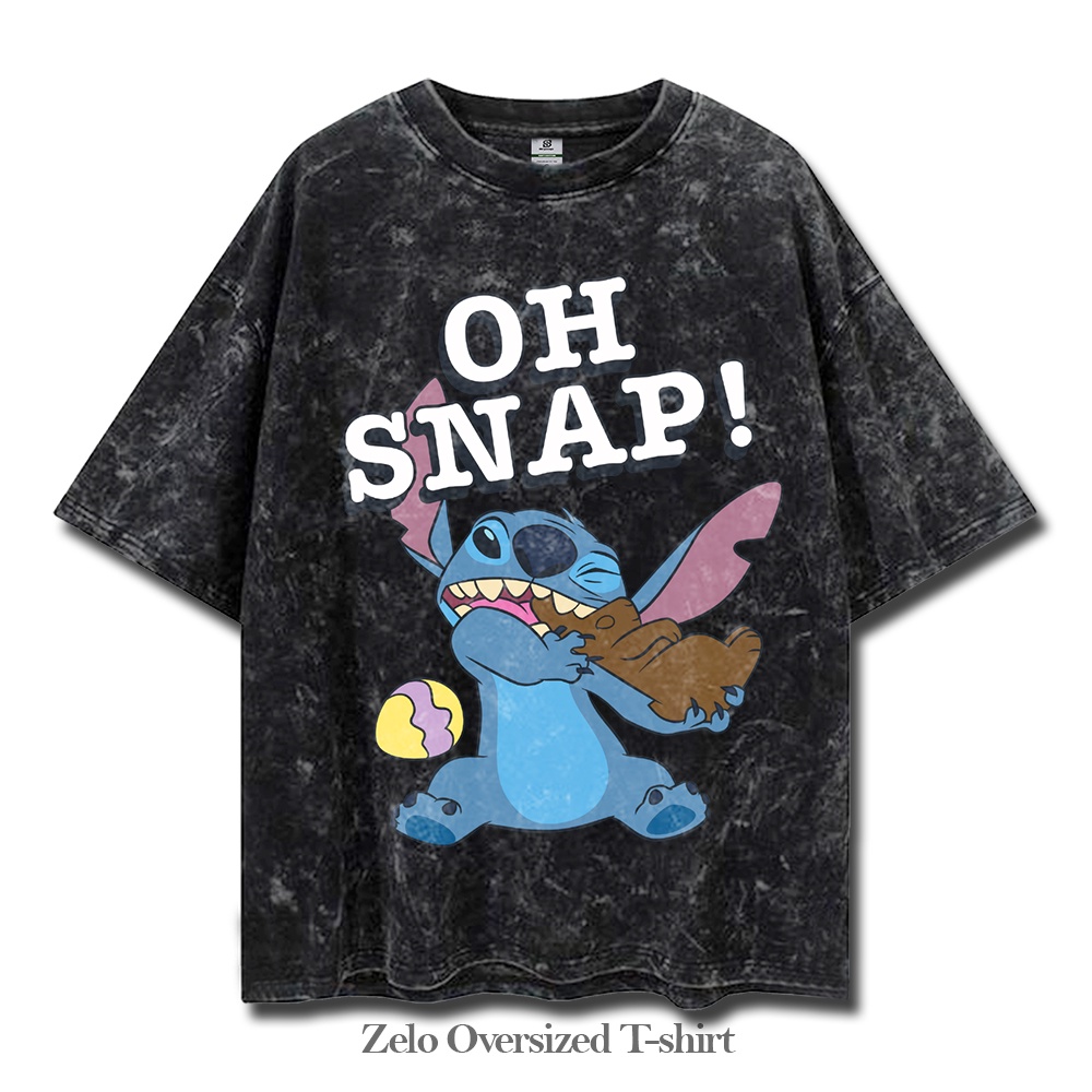 Baju Stitch Oh Snap Oversize Vintage tee // kaos Washed Oversize Stitch Oh Snap