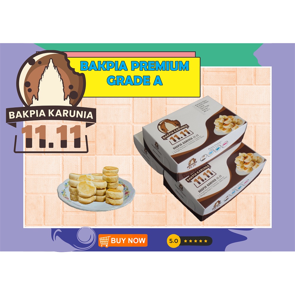 

Bakpia Karunia 11.11 isi 20 Premium Grade A Khas Jogja