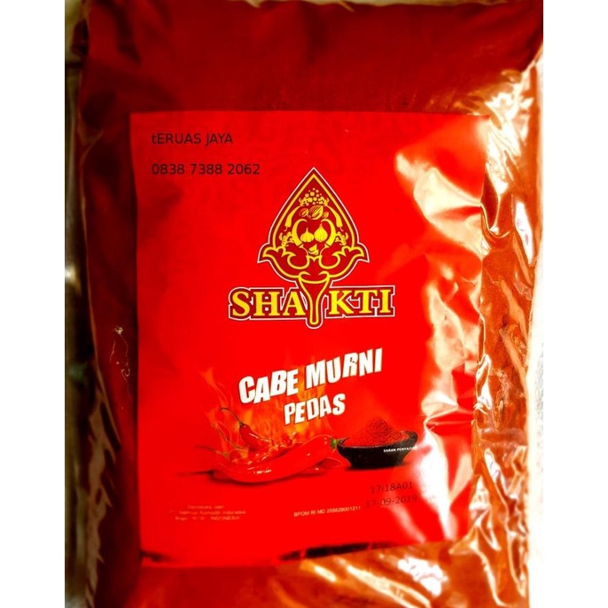 

Shakti Chili Powder Super Spicy Bubuk Cabe Shakti Super Pedas 1kg