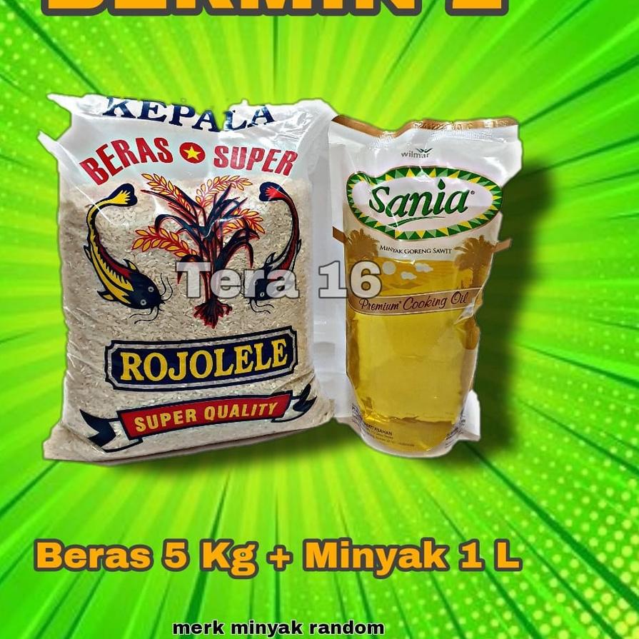 

► bermin 2 / sembako /murah /BERAS DAN MINYAK ◌