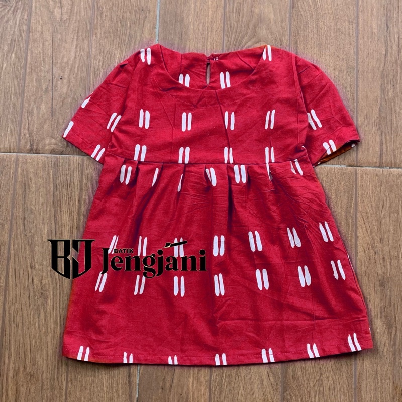 Dress Anak Batik Widuran | Jumputan Shibori Handmade Premium